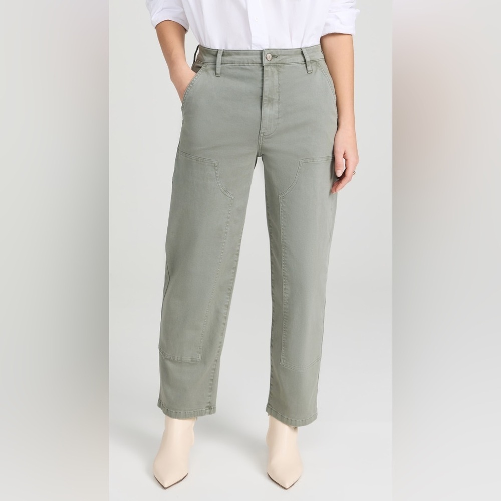 Pistola Denim Ashton Pant in Wild Fern Size 32 Chinos Sage Green Ankle - Picture 2 of 9